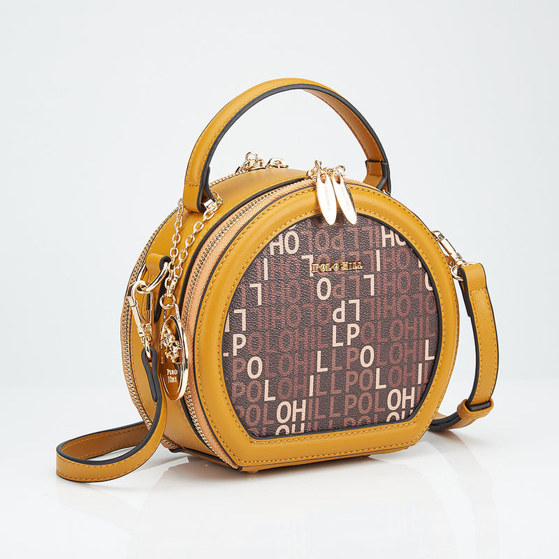 Load image into Gallery viewer, Monogram Semi Circle Crossbody Sling Bag
