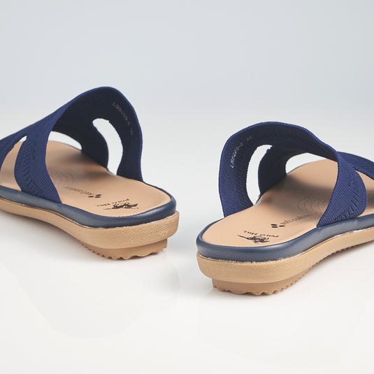 Textile H-Band Slide Sandals