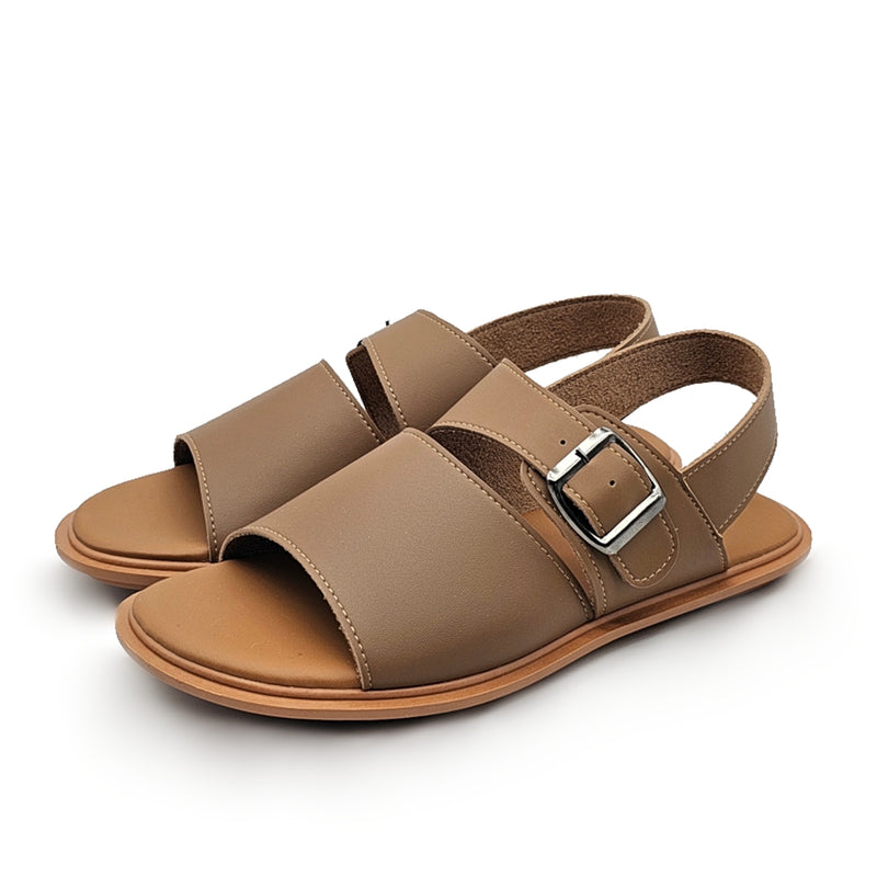 Load image into Gallery viewer, Ladies Slip On Slingback Flat Sandals
