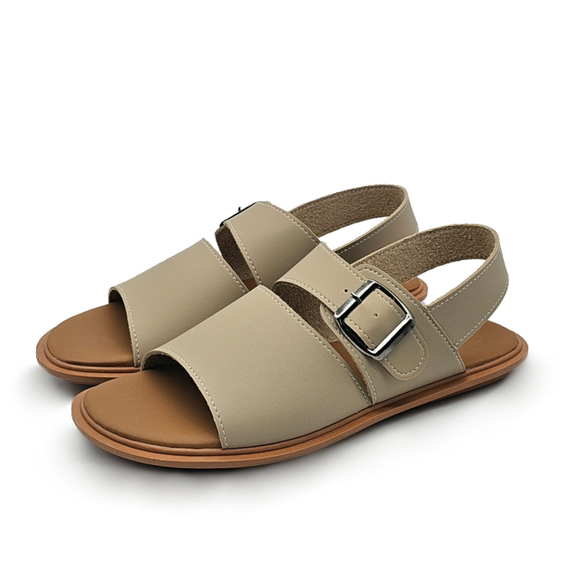 Load image into Gallery viewer, Ladies Slip On Slingback Flat Sandals
