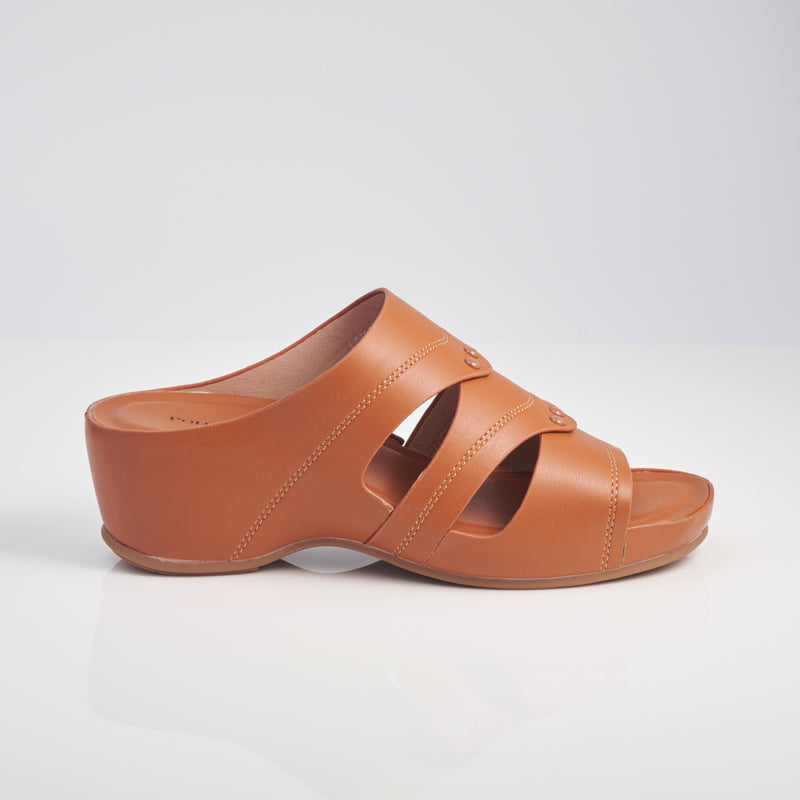 Load image into Gallery viewer, Ladies Lightweight Slide Wedge Sandals
