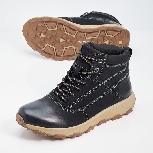 Men Genuine Leather Lace-Ups Boots