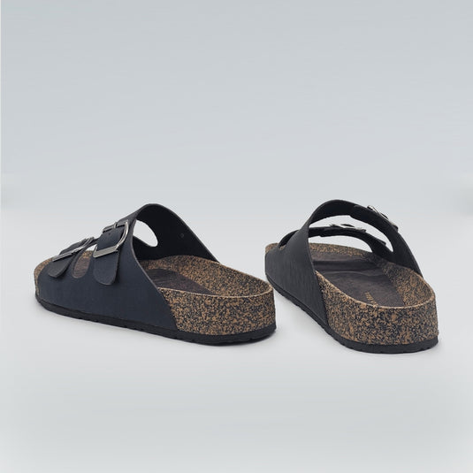 Ladies Two Band Cork Sole Sandals