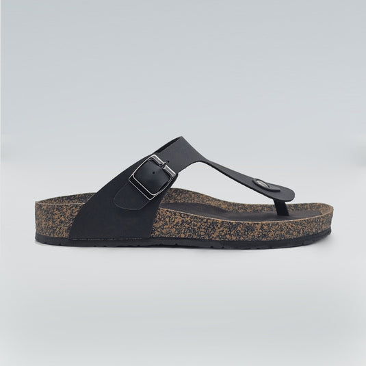 Ladies Toe-Post Cork Sole Sandals