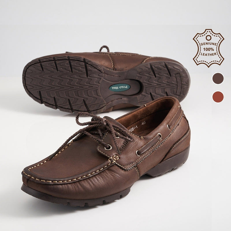 Load image into Gallery viewer, Genuine Leather Lace Up Comfort Shoes
