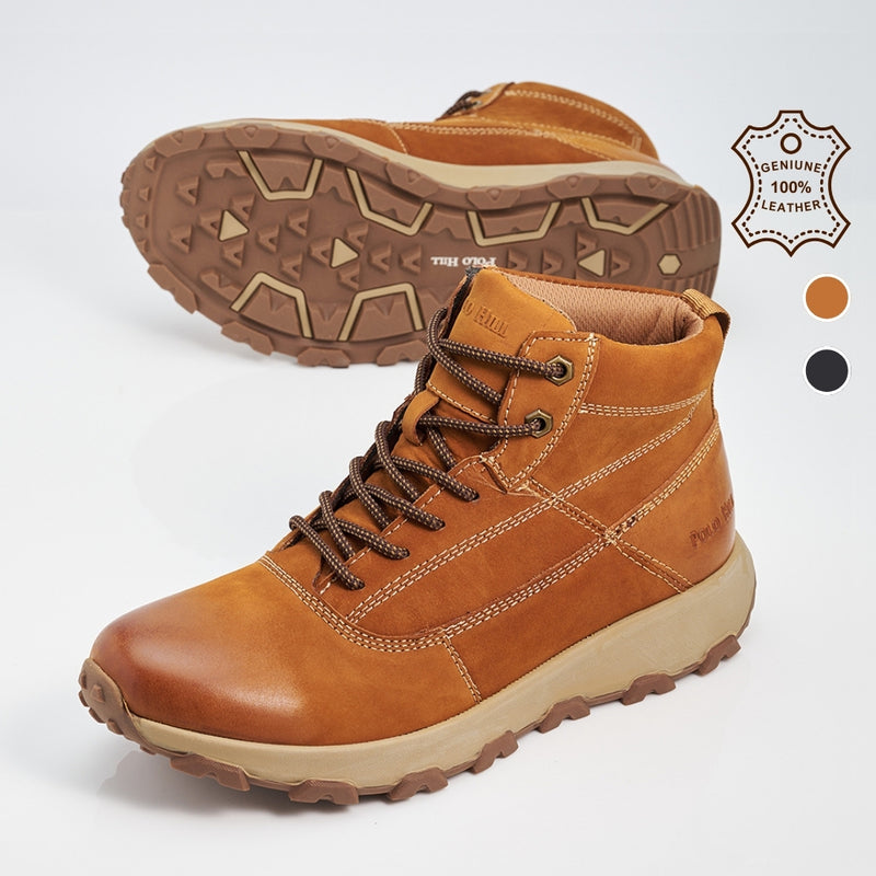 Load image into Gallery viewer, Men Genuine Leather Lace-Ups Boots
