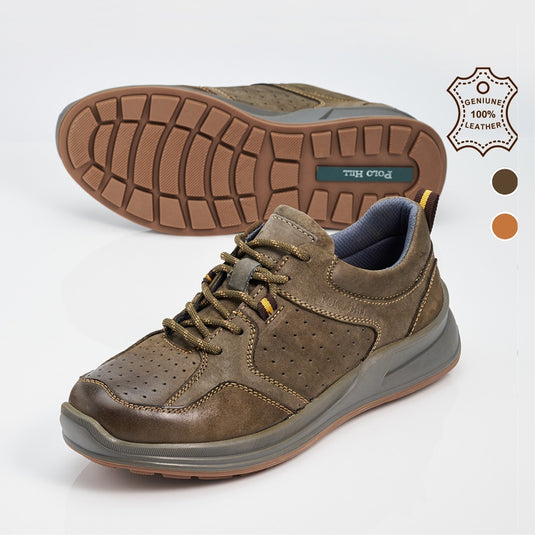 Men Genuine Leather Lace-Ups Shoes