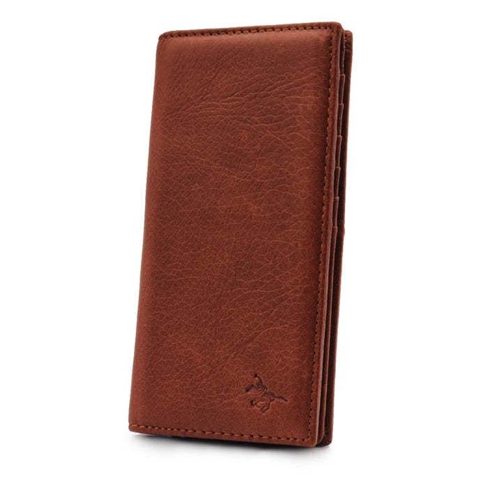 Mens Long Genuine Leather BiFold Wallet