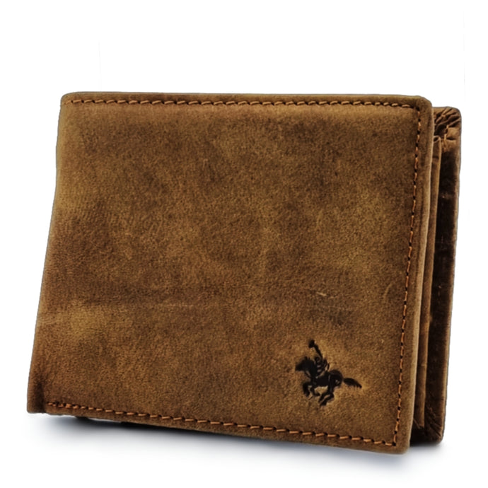 Mens Short Genuine Leather BiFold Wallet