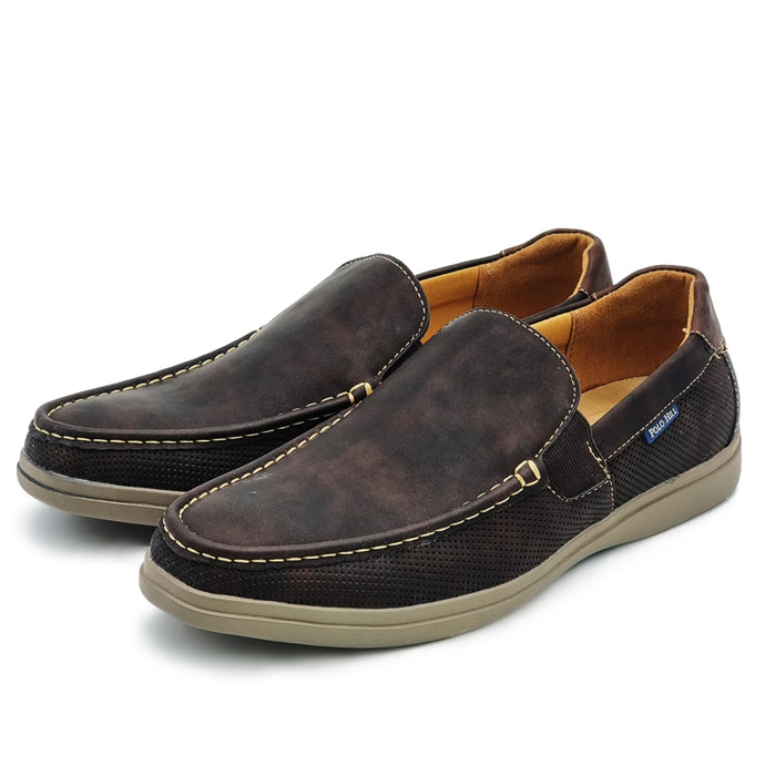 Smooth Vamp Slip On Loafers