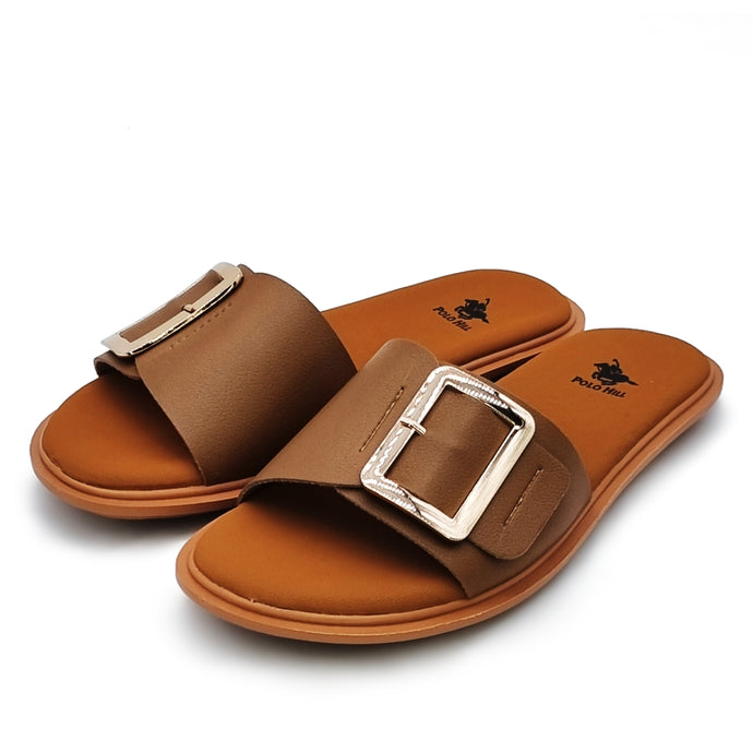 Buckle Decor Band Flat Sandals