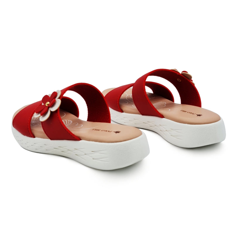 Load image into Gallery viewer, Kid Girl Two Band Flower Decor Sandals
