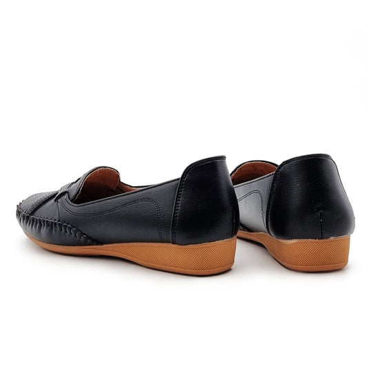 Crossed Vamp Loafers Shoes
