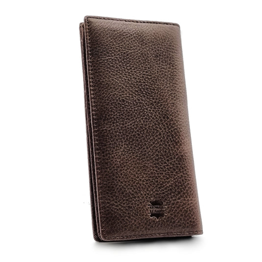 Genuine Leather Long BiFold Wallet